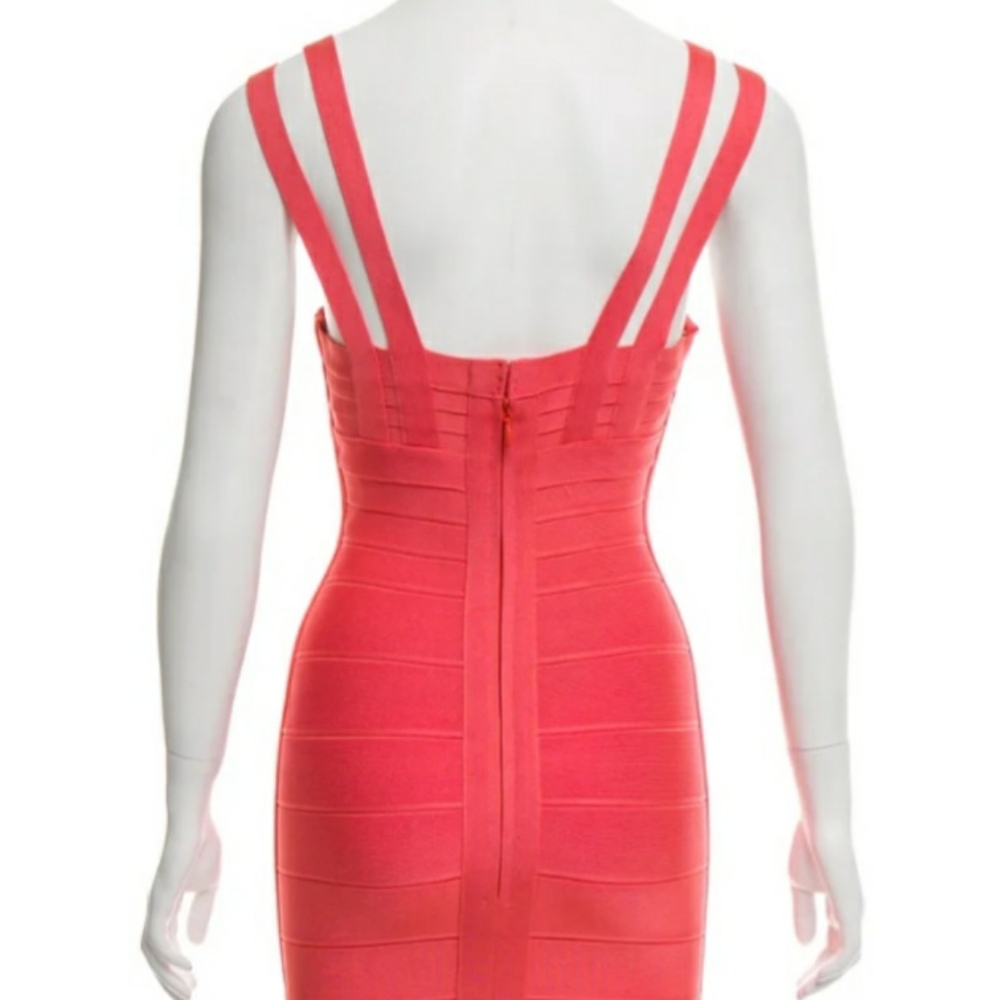 Herve Leger Pink Dress NWT - Picture 2 of 6